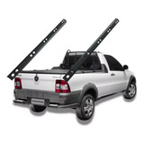 Par Moldura Lateral Caçamba Fiat Strada Fire Cabine Simples