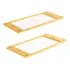 Par Moldura Metal Captador Humbucker Base Reta Dourado Eleph