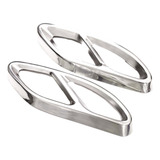 Par Moldura Ponteira Escapamento Amg W205 A B C E Glc Inox