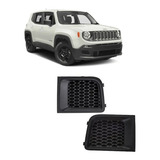 Par Moldura Tela Parachoque Jeep Renegade 15 2016 2017 2018