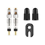 Par Núcleo Válvula Chave Câmara Tubeless Presta Para Bike