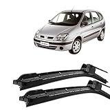 Par Palheta Limpador Parabrisa Em Silicone Compatível Com Scenic 1997 1998 1999 2000 2001 2002 2003 2004 2005 2006 2007 2008 2009 2010 Tipo Gancho