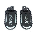 Par Pedaleiras Xr 200 250 Crf 230 Bros Dt 200 Xre 300 Preto