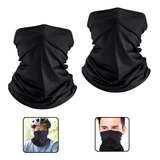 Par Pescoceira Bandana Tubular Touca Gola Proteção Uv50 2un