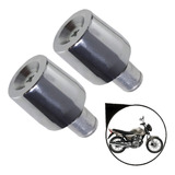 Par Peso Bucha Cromada Pcx Para Guidao Oco Titan Fan Start