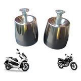Par Peso De Guidão Pesinho Universal Pcx 150 Aço Cromado