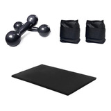 Par Peso Halter 1 Kg Par Caneleira 1 Kg Colchonete