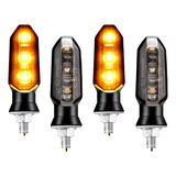 Par Pisca Seta Led Fume 8mm Moto Universal Xre Cb300