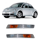 Par Pisca Seta Parachoque New Beetle 2006 A 2010 Dianteira