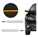 Par Pisca Seta Retrovisor 9 Leds 12v Universal Luz Amarela