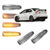 Par Pisca Seta Sequencial Led Para lama Mitsubishi Lancer