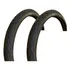 Par Pneu Bike Paco Fire 26x2 125 Balão Slick Preto Tip Flame