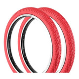 Par Pneu De Bike Aro 20 X 1 95 Kenda Kontact Vermelho K841