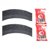 Par Pneu Kenda Flame Aro 26 X 2 125 Bike Com 2 Câmaras