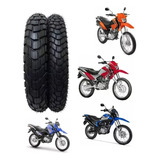 Par Pneu Moto Bros Xre Crosser Medidas 110/90-17 + 90/90-19