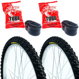 Par Pneu Pirelli 24x1.95 Rally Cross Bike + 2 Câmaras Aro 24 Cor Preto