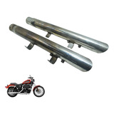 Par Ponteira Escape C Avaria Harley 883 R Sportster 08 09