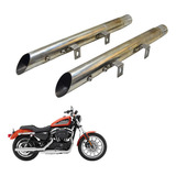 Par Ponteira Escape Harley 883 R Sportster 08 11 Esportivo