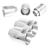 Par Ponteira Esportiva Race Chrome Rc536 Reta Inox Polida 4