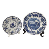 Par Prato Parede Porcelana Inglesa Royal E Johnson Bros