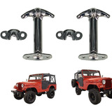 Par Prendedor Capo Cromado Jeep Ford Willys Todos