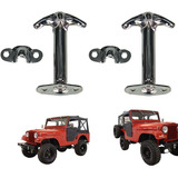 Par Prendedor Capo Cromado Jeep Ford Willys Todos