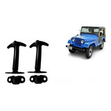Par Prendedor De Capo Jeep Willys Rural F75 Em Metal