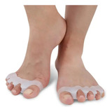 Par Protetor Separador De Dedos Pés Silicone Calos Joanetes