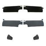 Par Quebra Sol Suporte Fusca 78 80 82 84 92 96 Preto Cinza