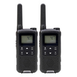 Par Rádio Comunicador 16 Canais Haiz T22 Mini Walk Talk Pmr 446 Alcance 6km Cor Preto