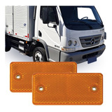 Par Refletivo Lateral Mb Accelo Sprinter Onibus Furgao Ambar