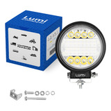 Par Refletor Holofote Luminaria Farol 126w 12v 24v Cor Da Carcaça Preto Redondo Cor Da Luz Branco frio Lumi
