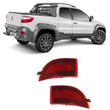 Par Refletor Olho De Gato Parachoque Fiat Strada 14 15