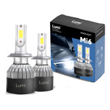 Par Refletor Super Led Farol H7 72w Cor Da Carcaça Preto Cor Da Luz Branco Frio 12v 60v Bivolt