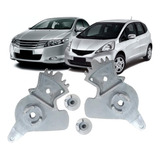 Par Reparo Excêntrico Fechadura Honda Fit City Crv Até 2013
