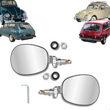 Par Retrovisor Fusca Mod Raquete Brasilia Aço Inox Original