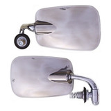 Par Retrovisor Mexicano Abs Cromado Fusca Brasilia Variant