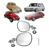 Par Retrovisor Vw Fusca Mod Raquete 1971 1972 1973 Aço