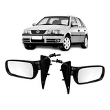 Par Retrovisores Gol Parati G3 G4 99 14 C Controle 4 Portas