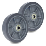 Par Roda 6 Polegada 614 Pvc Termoplástica Rodízio Andaime
