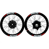 Par Roda Aro Alumínio Viper Aero Bros 125 150 160 Raios 4mm