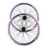 Par Rodas Aro 26 Aero Bicicleta Vzan Alumínio V brake Mtb Cor Rosa