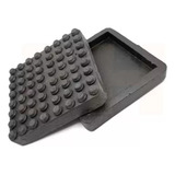 Par Sapata Borracha Quadrada Para Elevador Automotivo 105mm