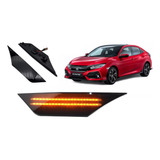 Par Seta Lateral Pisca Paralama Honda Civic G10 Fume Led