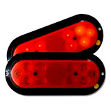 Par Sinaleira De Led Carretinha Carreta Reboque Barco Jetski