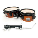 Par Slim Tom 6 E 8 Polegadas Adah Rotomtom Natural Clamp