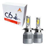 Par Super Led Automotiva C6 H4 7200 Lumens 6500k 72w