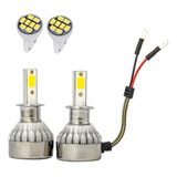 Par Super Led H1 H3 H4 H7 H8 H9 H11 H16 12v 24v 6000k brinde