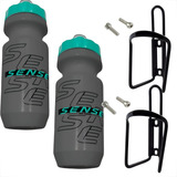 Par Suporte 15g 2 Garrafinha Caramanhola Sense Bike 500ml