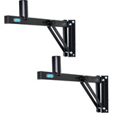 Par Suporte De Parede Para Caixa Acústica Ch 10 Ask 45kg Cor Preto